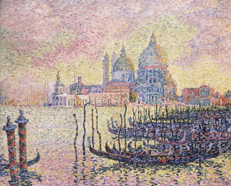 Paul Signac grand canal Norge oil painting art